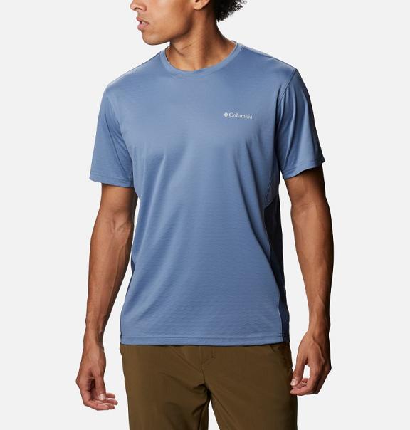 Columbia Zero Ice Cirro-Cool T-Shirt Men Blue Navy USA (US261355)